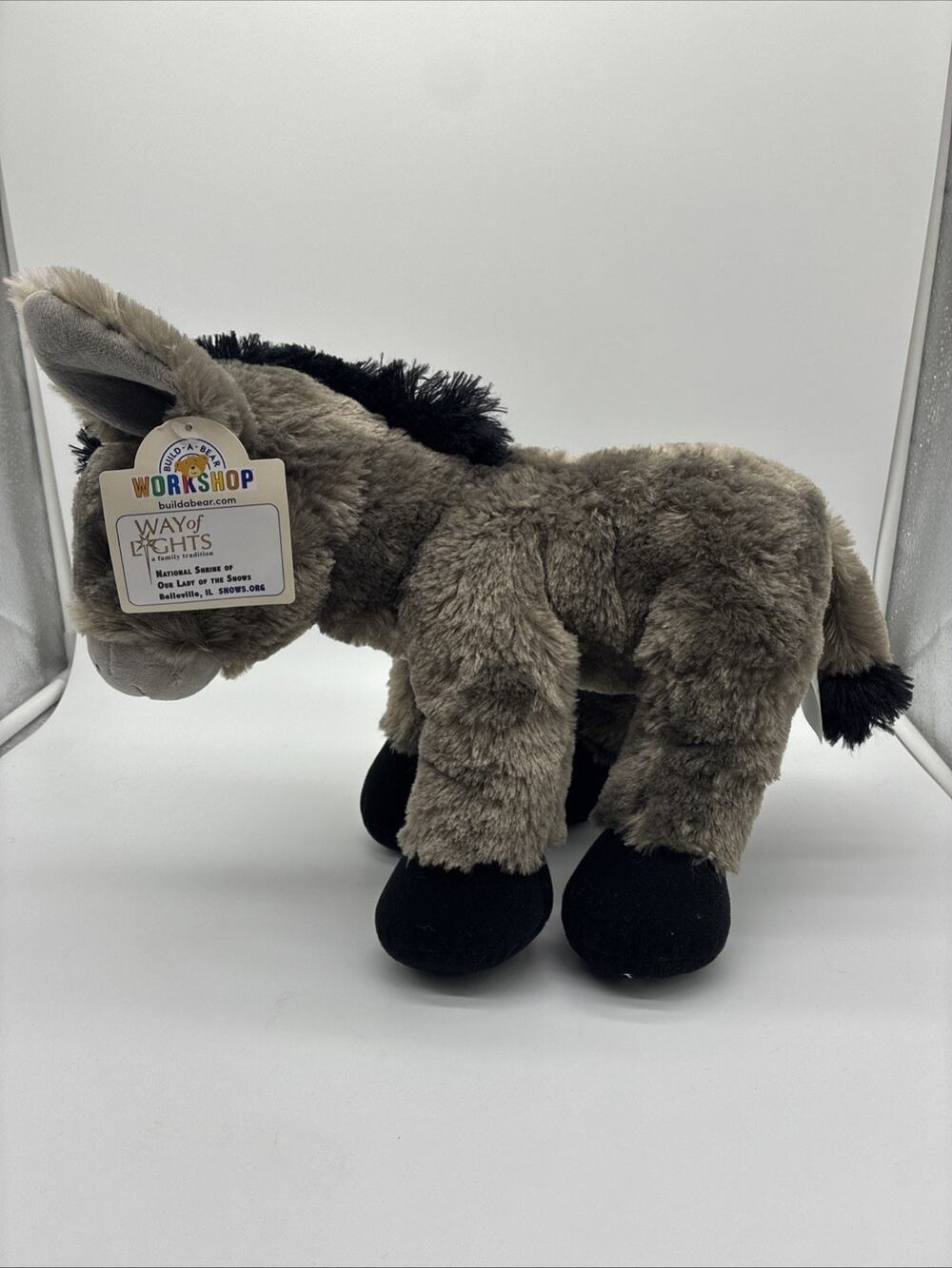 Build A Bear Donkey Way Of Lights 2023 Stuffed Animal Our Lady Of The Snows NWT